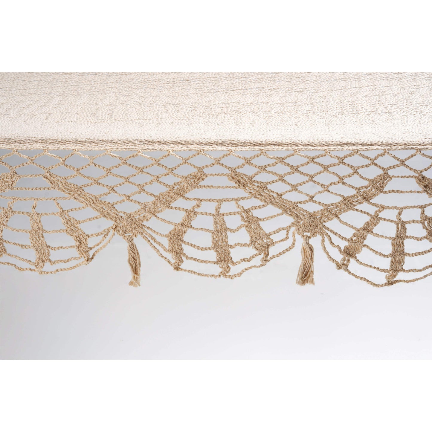 Off White Single Spreader Bar Hammock - HomeRoots - Flyclothing LLC