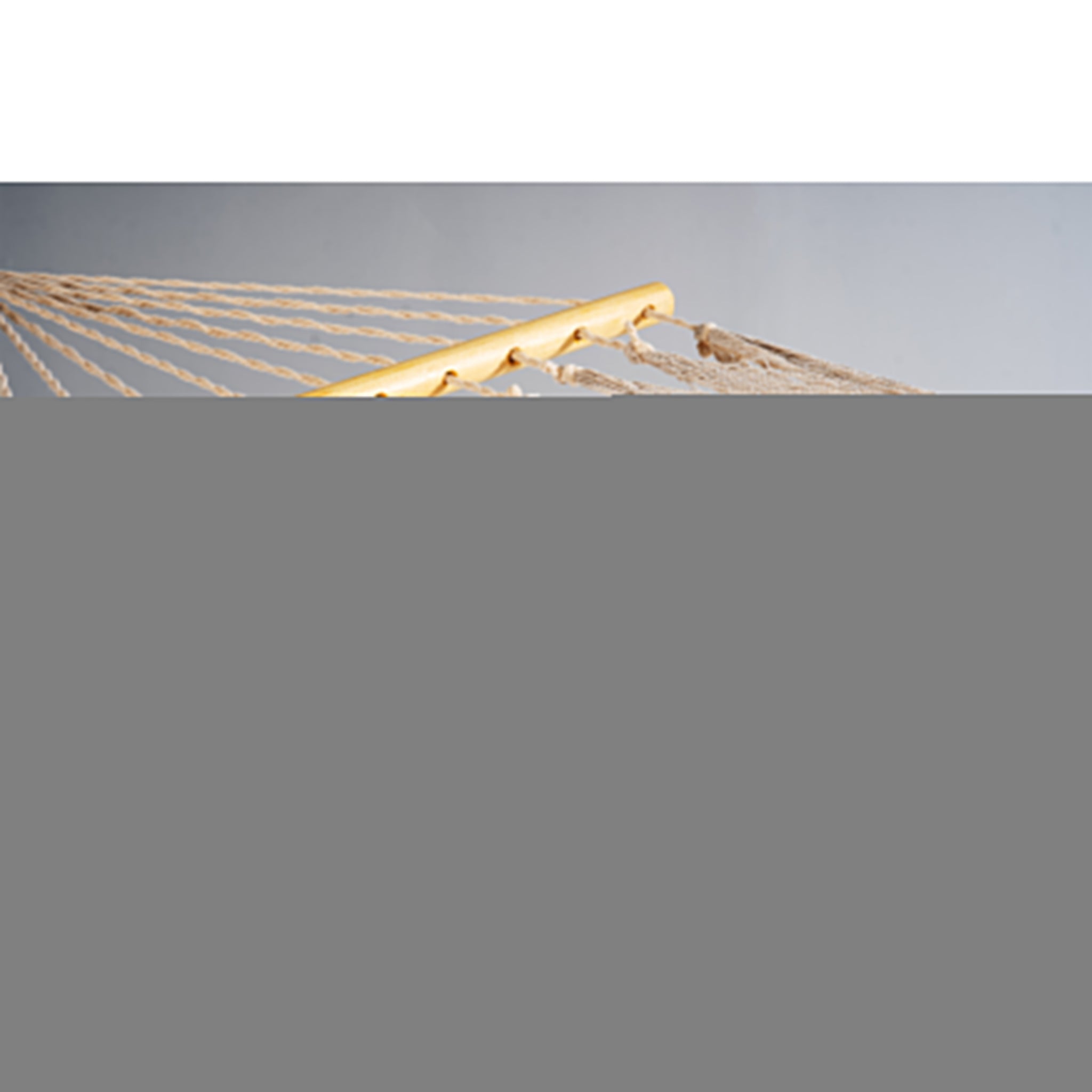 Off White Single Spreader Bar Hammock - HomeRoots - Flyclothing LLC