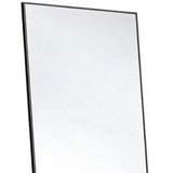 59" Black Aluminum Freestanding And Wall Mounted Framed Full Length Mirror - HomeRoots - Flyclothing LLC