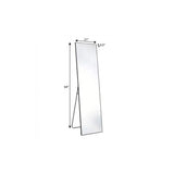 64" Black Aluminum Freestanding And Wall Mounted Framed Full Length Mirror - HomeRoots - Flyclothing LLC