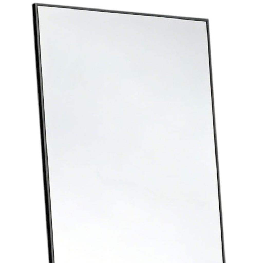 64" Black Aluminum Freestanding And Wall Mounted Framed Full Length Mirror - HomeRoots - Flyclothing LLC