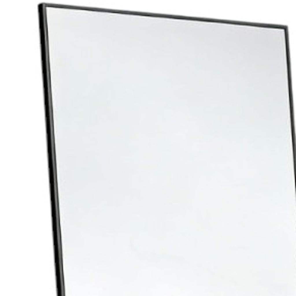 70" Black Aluminum Freestanding And Wall Mounted Framed Full Length Mirror - HomeRoots - Flyclothing LLC