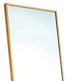 70" Gold Aluminum Freestanding And Wall Mounted Framed Full Length Mirror - HomeRoots - Flyclothing LLC