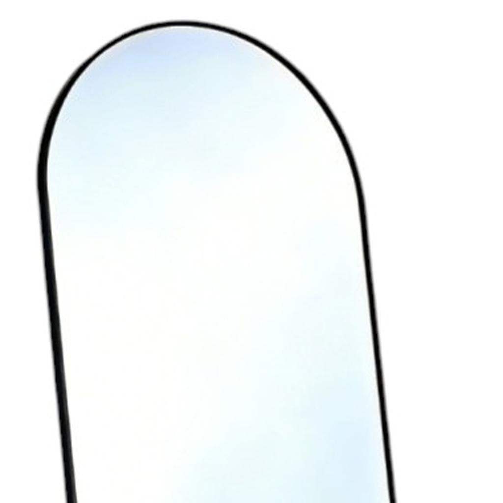 70" Black Aluminum Arch Freestanding And Wall Mounted Framed Full Length Mirror - HomeRoots - Flyclothing LLC