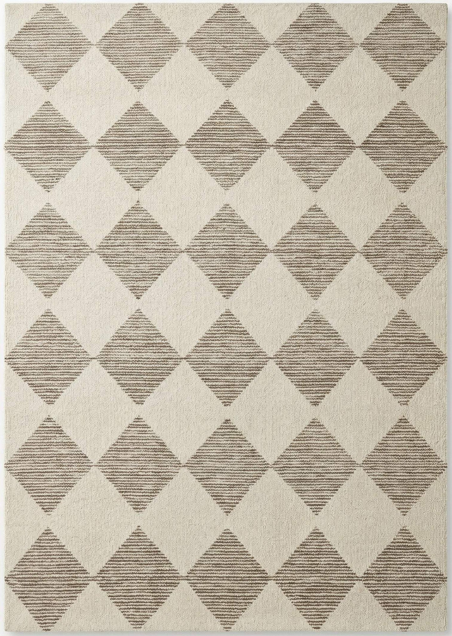 10' X 14' Brown And Beige Geometric Area Rug - HomeRoots - Flyclothing LLC