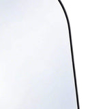 56" Black Aluminum Arch Freestanding And Wall Mounted Framed Full Length Mirror - HomeRoots - Flyclothing LLC