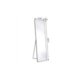 56" Black Aluminum Freestanding And Wall Mounted Framed Full Length Mirror - HomeRoots - Flyclothing LLC
