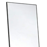 56" Black Aluminum Freestanding And Wall Mounted Framed Full Length Mirror - HomeRoots - Flyclothing LLC