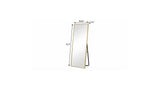 55" Gold Aluminum Freestanding And Wall Mounted Framed Full Length Mirror - HomeRoots - Flyclothing LLC