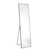 55" Black Aluminum Freestanding And Wall Mounted Framed Full Length Mirror - HomeRoots - Flyclothing LLC