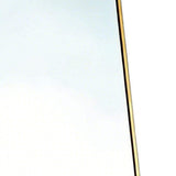 64" Gold Aluminum Freestanding And Wall Mounted Framed Full Length Mirror - HomeRoots - Flyclothing LLC