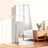 64" Gold Aluminum Freestanding And Wall Mounted Framed Full Length Mirror - HomeRoots - Flyclothing LLC