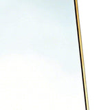 67" Gold Aluminum Freestanding And Wall Mounted Framed Full Length Mirror - HomeRoots - Flyclothing LLC