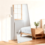 67" Gold Aluminum Freestanding And Wall Mounted Framed Full Length Mirror - HomeRoots - Flyclothing LLC