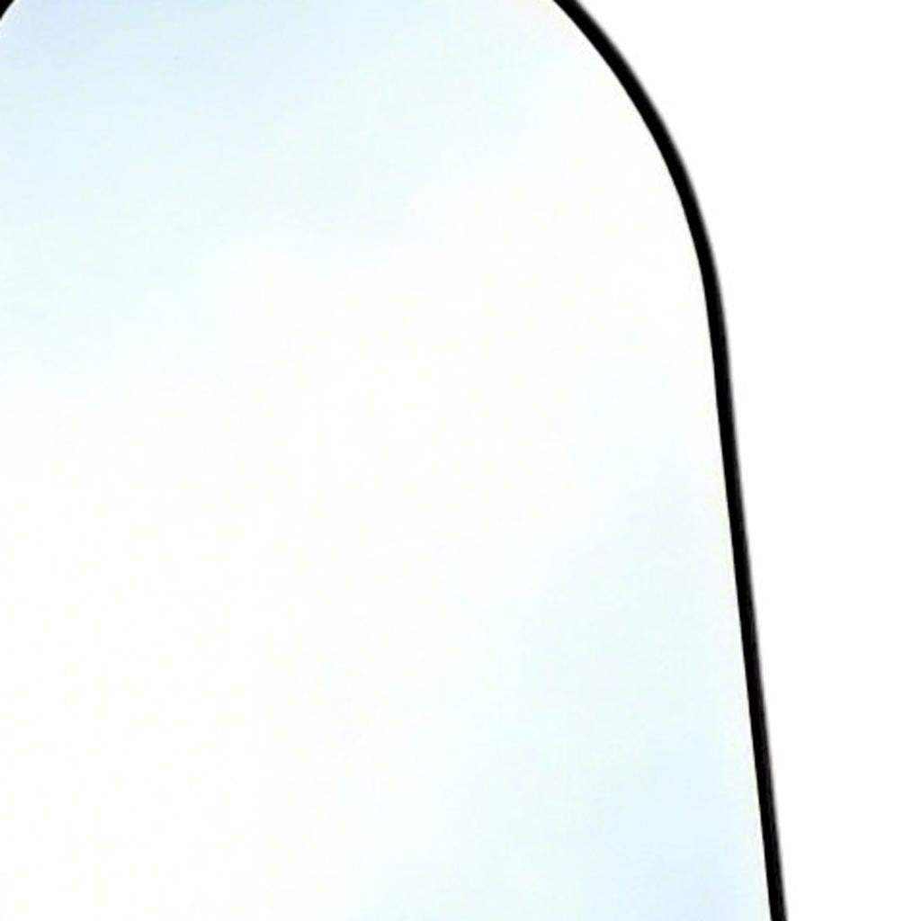 55" Black Aluminum Arch Freestanding And Wall Mounted Framed Full Length Mirror - HomeRoots - Flyclothing LLC