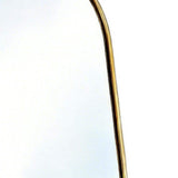 64" Gold Aluminum Arch Freestanding And Wall Mounted Framed Full Length Mirror - HomeRoots - Flyclothing LLC