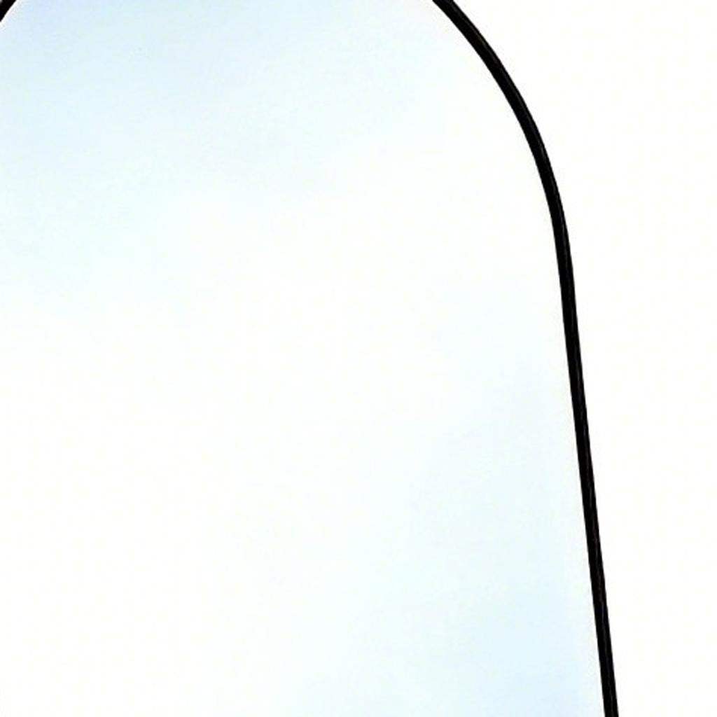 64" Black Aluminum Arch Freestanding And Wall Mounted Framed Full Length Mirror - HomeRoots - Flyclothing LLC