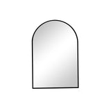 30" Black Aluminum Arch Framed Anti Fog Accent Mirror - HomeRoots - Flyclothing LLC