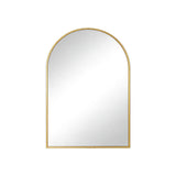30" Gold Aluminum Arch Framed Anti Fog Accent Mirror - HomeRoots - Flyclothing LLC