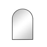 35" Black Aluminum Arch Framed Anti Fog Accent Mirror - HomeRoots - Flyclothing LLC