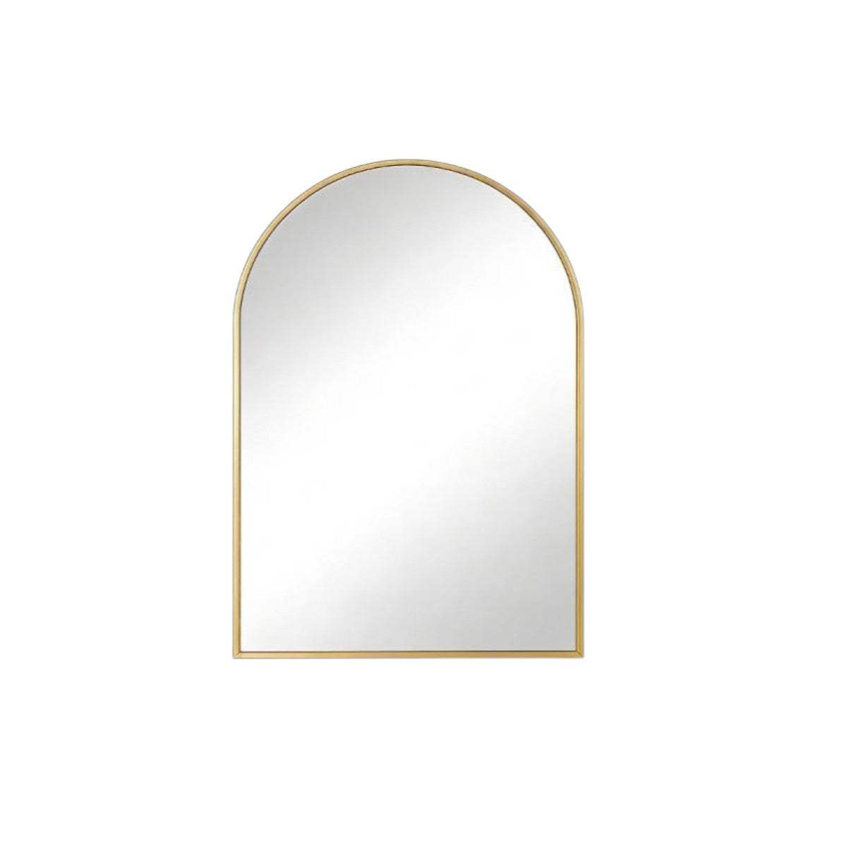 35" Gold Aluminum Arch Framed Anti Fog Accent Mirror - HomeRoots - Flyclothing LLC