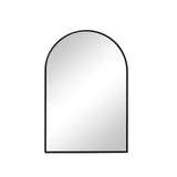 38" Black Aluminum Arch Framed Anti Fog Accent Mirror - HomeRoots - Flyclothing LLC