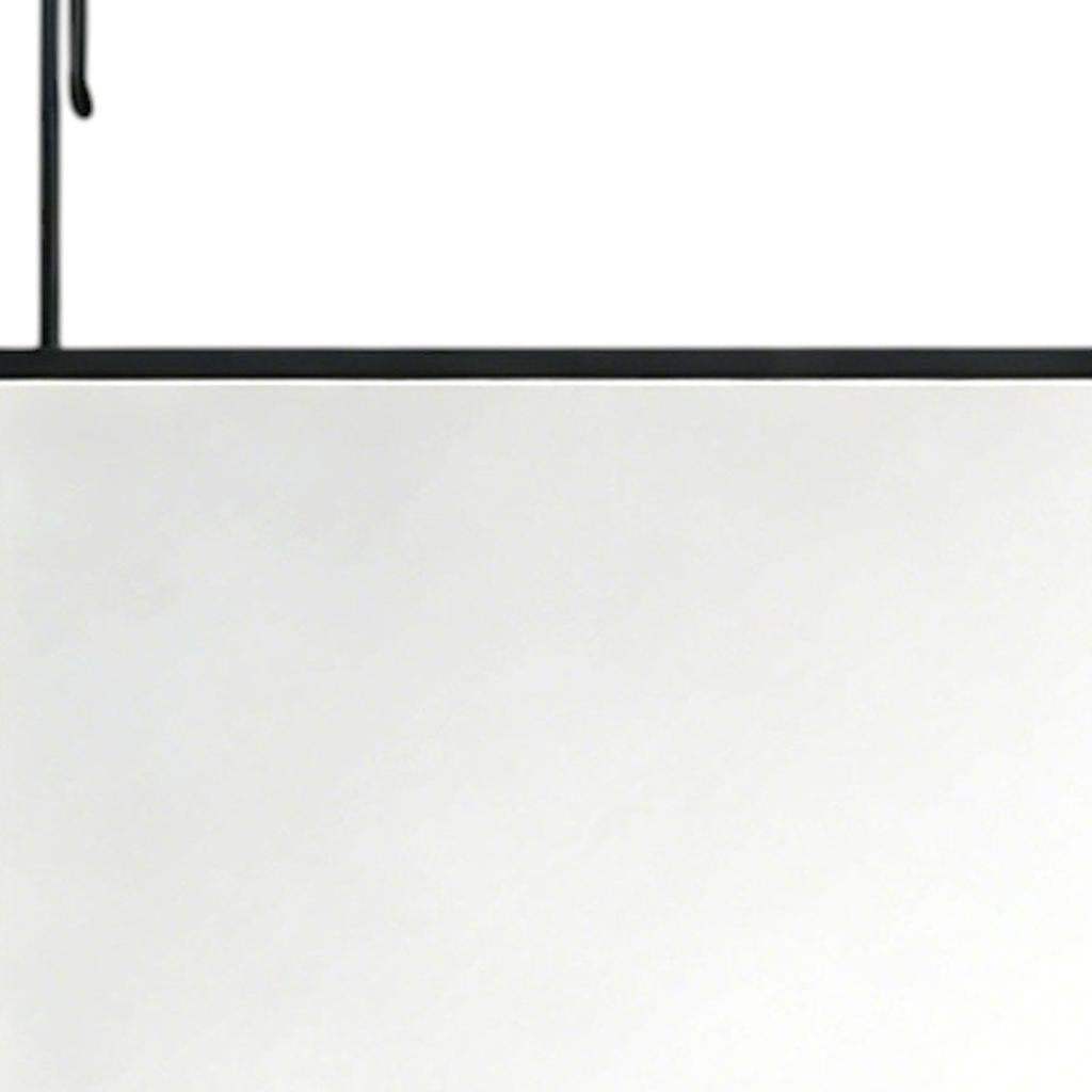 47" Black Aluminum Over the Door Framed Accent Mirror - HomeRoots - Flyclothing LLC