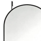 47" Black Aluminum Arch Over the Door Framed Accent Mirror - HomeRoots - Flyclothing LLC