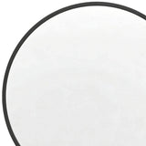 20" Black Aluminum Round Framed Accent Mirror - HomeRoots - Flyclothing LLC