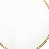 20" Gold Aluminum Round Framed Accent Mirror - HomeRoots - Flyclothing LLC