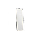 64" Lighted Wall Mount Leaning Or Freestanding Frameless Full Length Mirror - HomeRoots - Flyclothing LLC