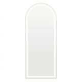 70" Silver Arch Lighted Freestanding And Wall Mounted Framed Full Length Mirror - HomeRoots - Flyclothing LLC
