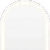 70" Silver Arch Lighted Freestanding And Wall Mounted Framed Full Length Mirror - HomeRoots - Flyclothing LLC