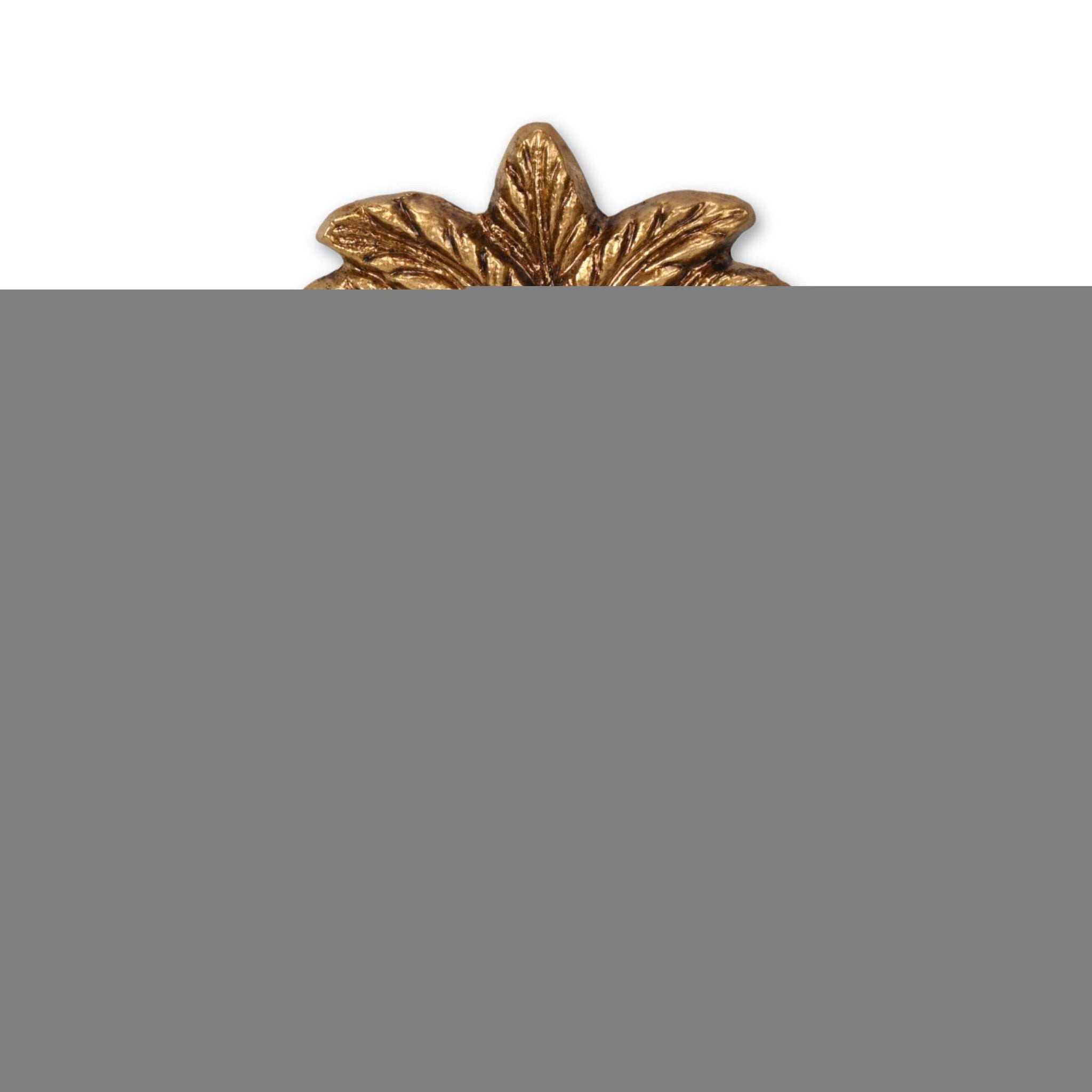 4" Antiqued Gold Cast Iron Palm Tree Wall Hook - HomeRoots - Flyclothing LLC