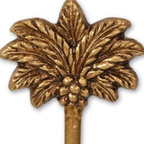 4" Antiqued Gold Cast Iron Palm Tree Wall Hook - HomeRoots - Flyclothing LLC