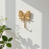 4" Gold Cast Iron Bow Wall Hook - HomeRoots - Flyclothing LLC