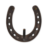 4" Antiqued Bronze Cast Iron Horseshoe Wall Hook - HomeRoots - Flyclothing LLC