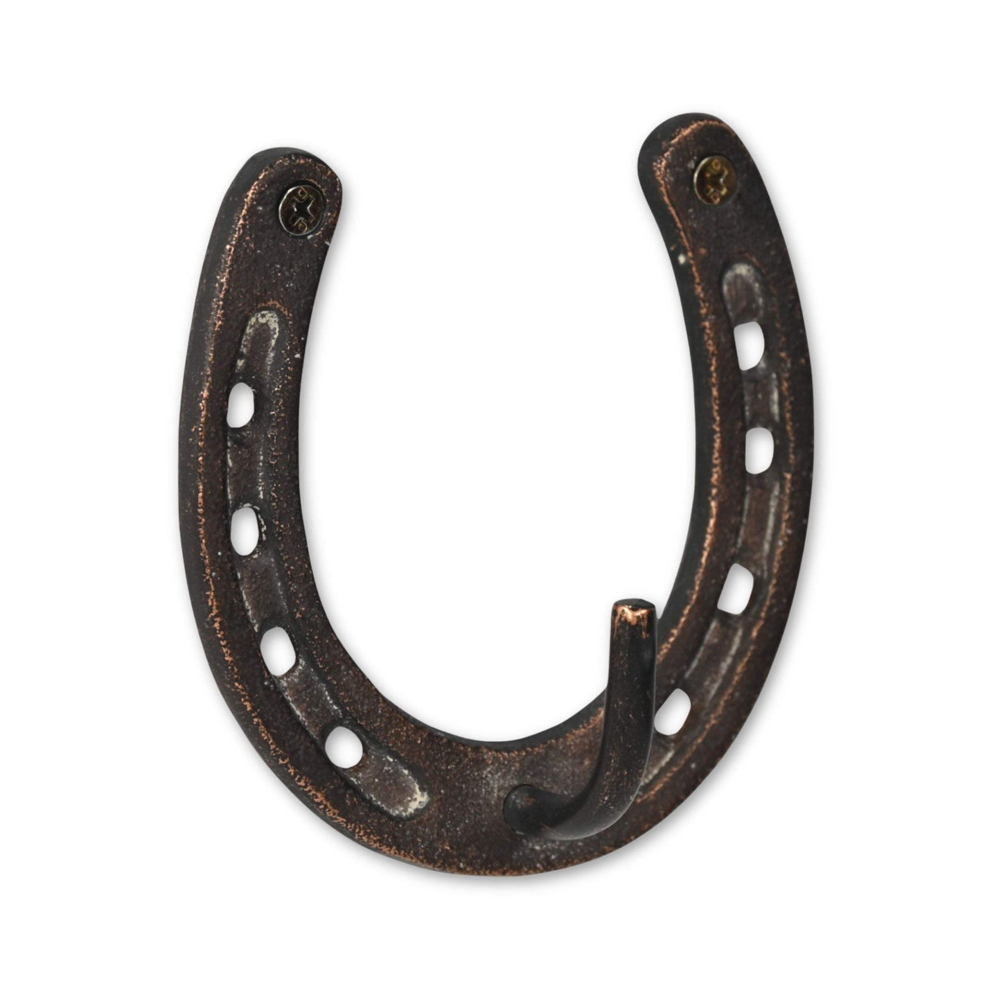 4" Antiqued Bronze Cast Iron Horseshoe Wall Hook - HomeRoots - Flyclothing LLC