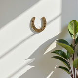 4" Antiqued Gold Cast Iron Horseshoe Wall Hook - HomeRoots - Flyclothing LLC