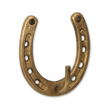 4" Antiqued Gold Cast Iron Horseshoe Wall Hook - HomeRoots - Flyclothing LLC