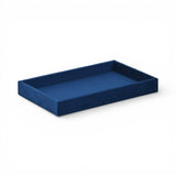 9" Blue Velvet Handmade Trinket Tray - HomeRoots - Flyclothing LLC