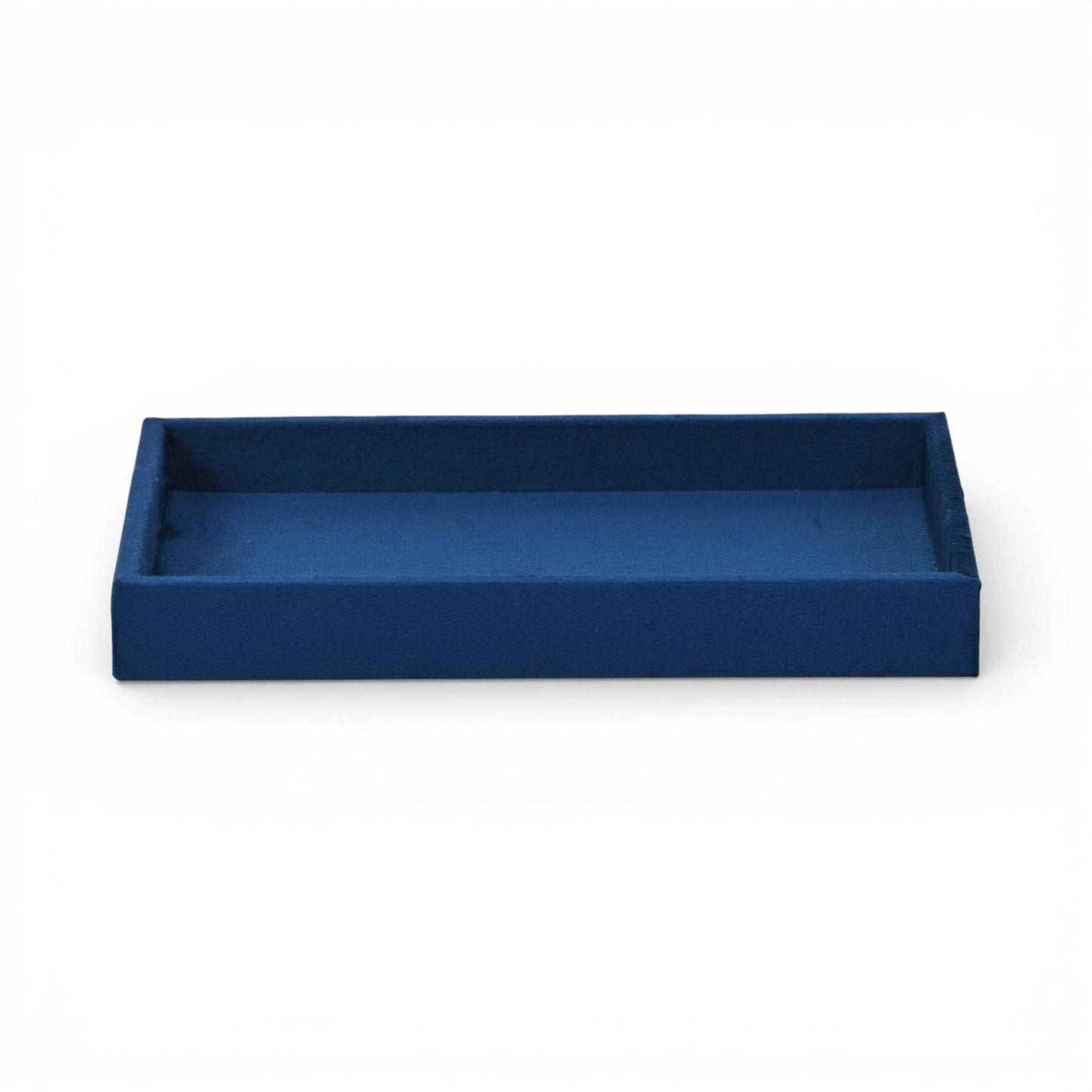 9" Blue Velvet Handmade Trinket Tray - HomeRoots - Flyclothing LLC