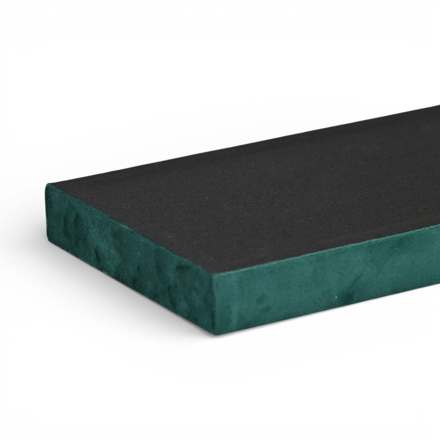 9" Green Wood And Velvet Handmade Trinket Tray - HomeRoots - Flyclothing LLC