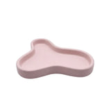 8" Pale Pink Resin Handmade Geometric Trinket Tray - Homeroots - Flyclothing LLC