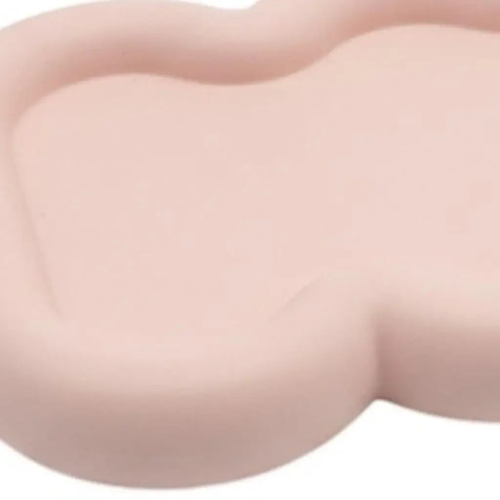 7" Pale Pink Resin Handmade Scalloped Trinket Tray - Homeroots - Flyclothing LLC