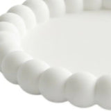 6" White Resin Handmade Round Trinket Tray - Homeroots - Flyclothing LLC