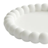 6" White Resin Handmade Round Trinket Tray - Homeroots - Flyclothing LLC