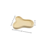 8" Light Yellow Resin Handmade Geometric Trinket Tray - Homeroots - Flyclothing LLC