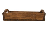 20" Brown Reclaimed Wood Handmade Serving Tray With Handles - Homeroots - Flyclothing LLC
