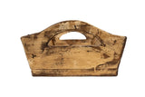 20" Antiqued White And Brown Reclaimed Wood Handmade Serving Tray With Handles - Homeroots - Flyclothing LLC